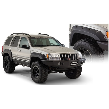 BUSHWACKER FRONT PAIR - 99-04 JEEP GRAND CHEROKEE WJ CUT-OUT FLARES - FRONT ONLY 10071-07
